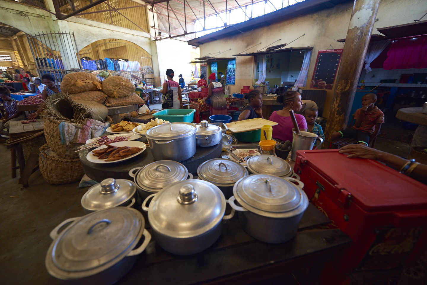 cucina nel mercato