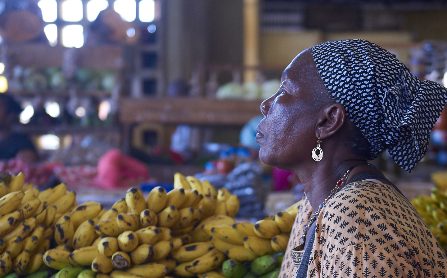 venditrice di banane